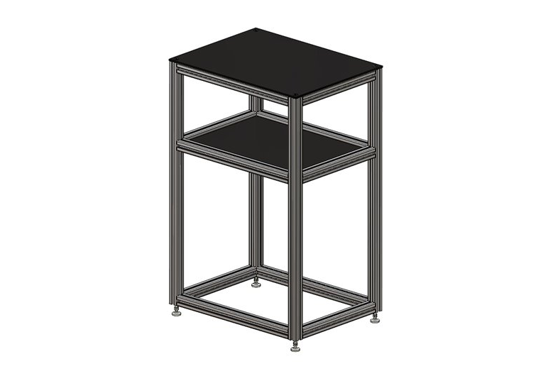 DIY Aquarium Stand with shelf for 10 to 40 gal size tank - BLACK 