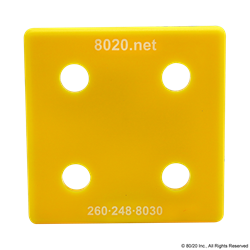 2020 END CAP YELLOW WITH PUSH-INS