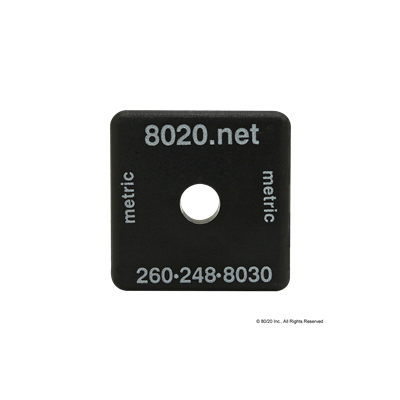 40-4040/LITE END CAP BLK W/PUSH-INS