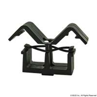 CABLE AND TUBE CLIP TAB8 NYLON BLK