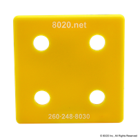 2020 END CAP YELLOW WITH PUSH-INS