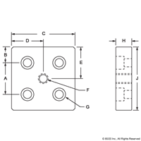 2” X 2” GASKET FOR PRESSURE MANIFOLD