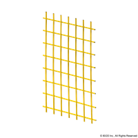 1"x1" Yellow PVC Coated Wire Mesh 48x96