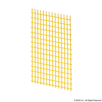 1/2 x 1/2 Yellow PVC Coated Wire Cloth